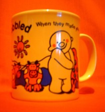 1994 Bassett's Jelly Babies The World Wobbled Design Tea/Coffee Mug Excellent