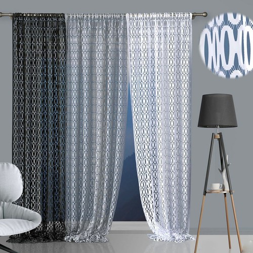 Jacquard wide net lace window - net,
