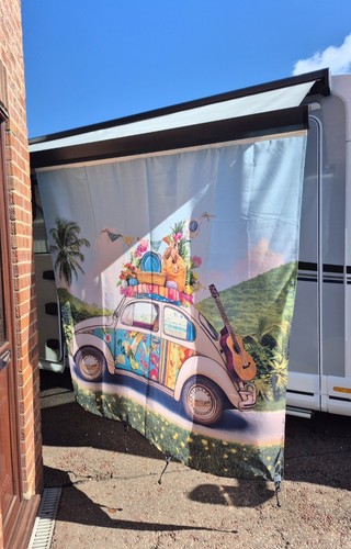 Awning privacy screen - screen, for