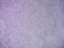 NET CURTAINS 244 cm long POLE HEM x 42 cm drop VALENCE ? #6