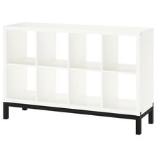 New IKEA KALLAX Shelving Unit with Underframe Multiple Colours 147x39x94 cm