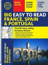 Philip's Big Easy to Read France, Spain & Portugal Road Atlas by Philip's Maps