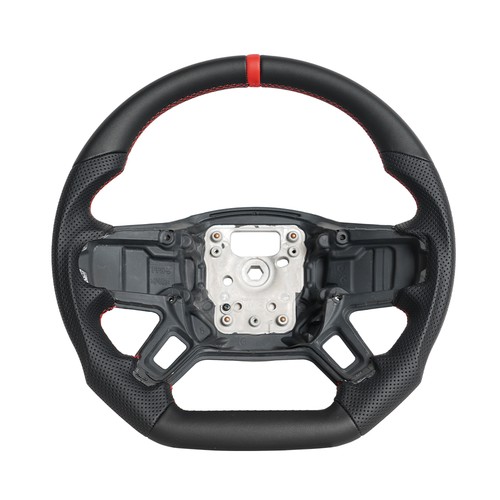 Heated leather steering wheel - leather,