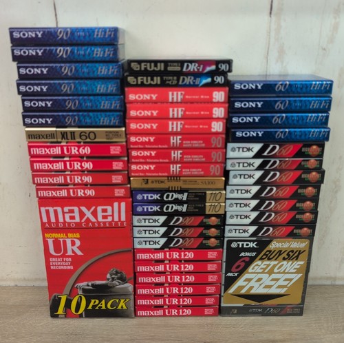 Assorted blank cassette tapes - assorted,