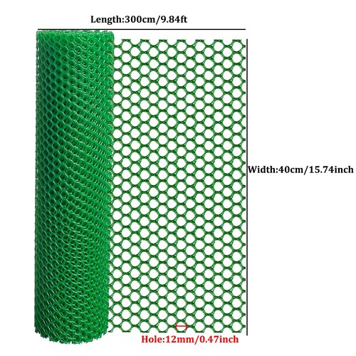 Plastic mesh garden fence - garden,