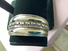 925 Sterling Silver Elephant Cuff Bangle