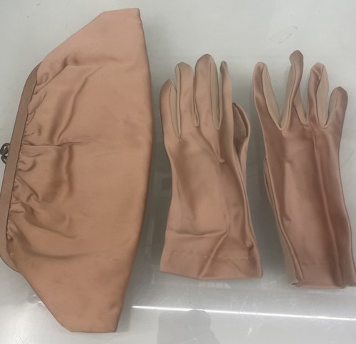 Vtg blush pink satin - pink, evening