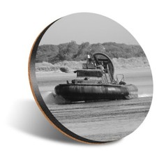 1 x Round 12cm Coaster - BW -