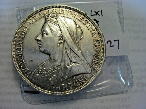 English silver crown 1897 - crown,