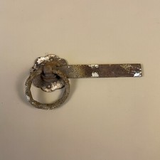 Antique Garden Door Lock Gate Latch Door Catch Metal Floral Shape Base Very Old