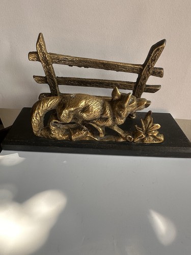 Vintage brass letter rack - vintage,