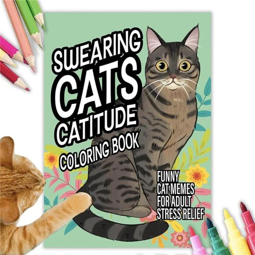 Swearing cats catitude cat - cats,