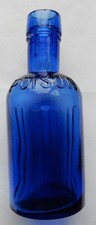 Unusual small Corbyn type poison bottle c1910 (J)