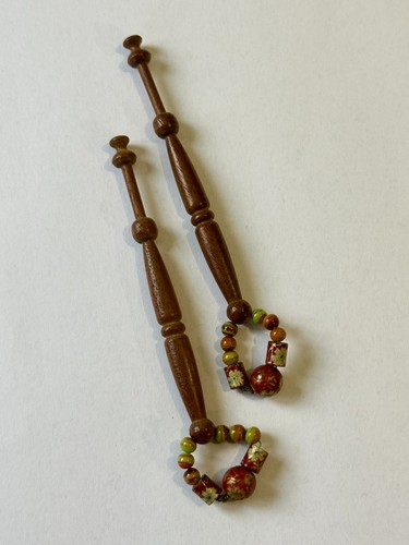 Vintage turned wooden - turned,