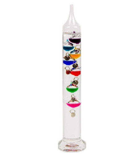 Galileo thermometer globe - thermometer, 7-globe