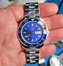 Vintage Original Seiko 5 Divers 6309A Automtic Red Dial With Red & Black Bezel