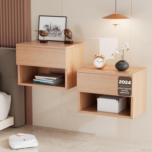 Floating nightstand modern - floating,