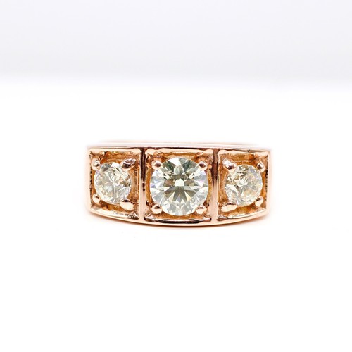 73ct rose gold gypsy - 9k, ring