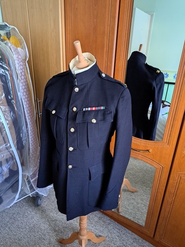 British army blue dress tunic - british,