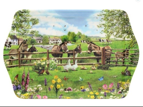 Small snack tray donkey - small, farm
