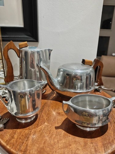 Vintage picquot ware tea set - ware,
