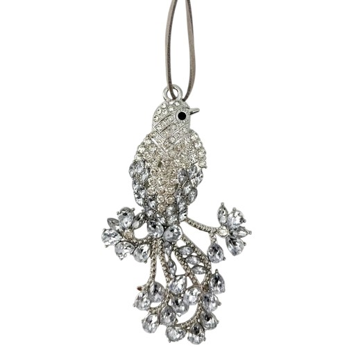 Crystal bird ornament - bird,
