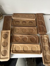 9 Wooden Drinks Trays Holders
