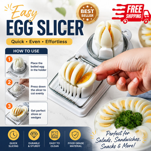 Egg slicer stainless steel - egg,