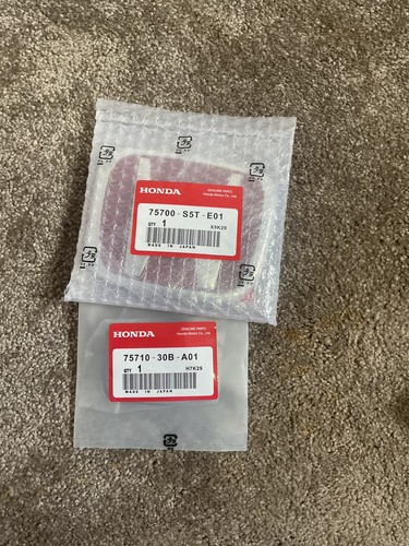 Red honda front - rear, and