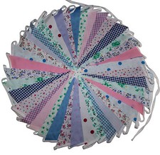 Handmade fabric bunting - handmade,