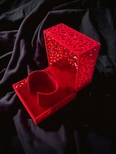 Luxury red velvet filigree - red,