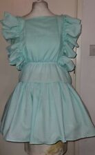 Sissy baby adult sized Maids pinafore Dress frilled shoulders  made  mummy 