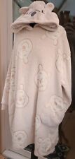 Used Primark Disney Winnie The Pooh Hoodie Blanket Robe Oversize Fleece Size M L