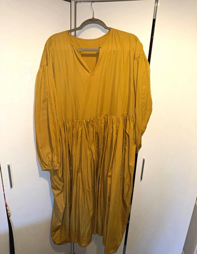 Women yellow neck - yellow, v-neck