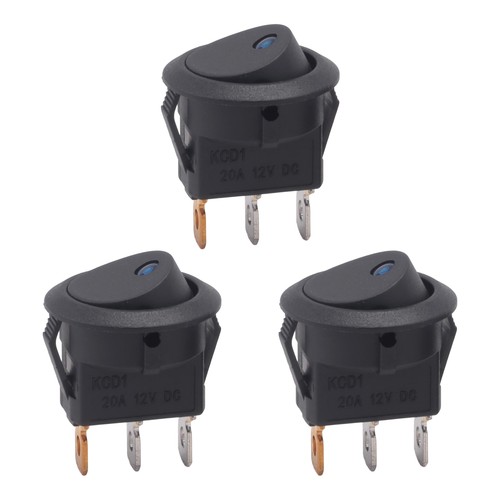 3pc 12v 20a - rocker, toggle