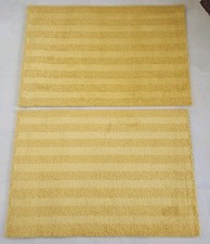 2 X Ikea Landsvag Mats Mat Low Pile Rugs Rug 005.964.39 Yellow 60 x 90 cm 
