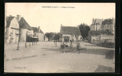 Old postcard bourbon - old,