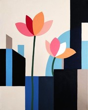 Floral & Geometric Acrylic