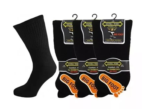 Mens big foot extra wide - big, socks