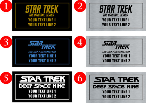 Star trek aluminium display - aluminium,