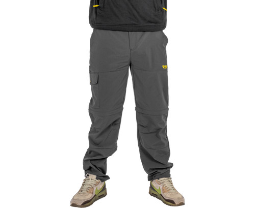 Black cat zip off trousers - cat, zip-off