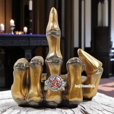 Up Yours Skeleton Hand Candle