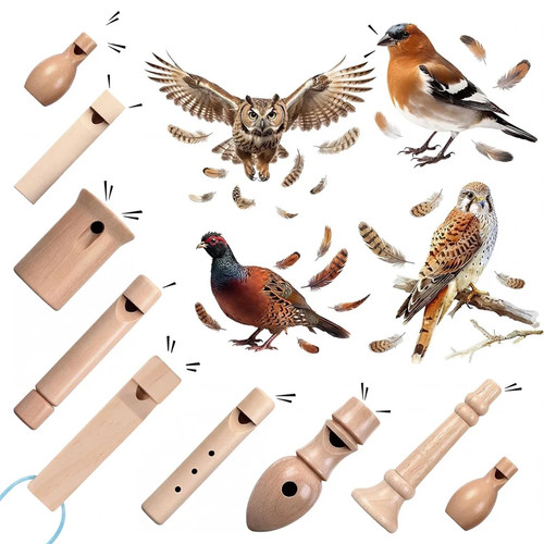 Wooden bird call whistle - call,