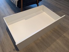 x4 IKEA Malm White Under Bed Storage Boxes/Under Bed Drawers On Castors/Wh