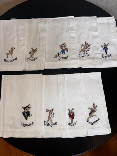 Pottery barn reindeer cloth - pottery,