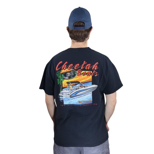 Vintage cheetah boats lake - boats,
