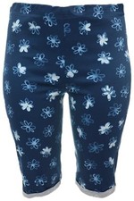 Blue White Knee Length Stretch