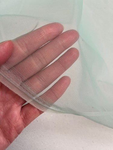 Green soft net tulle fabric - green,