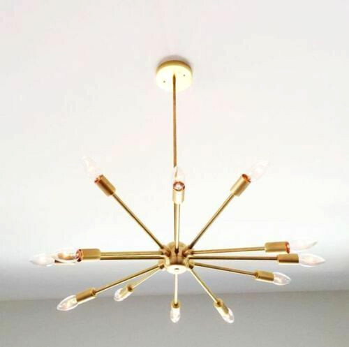 Mid century modern brass light - mid,