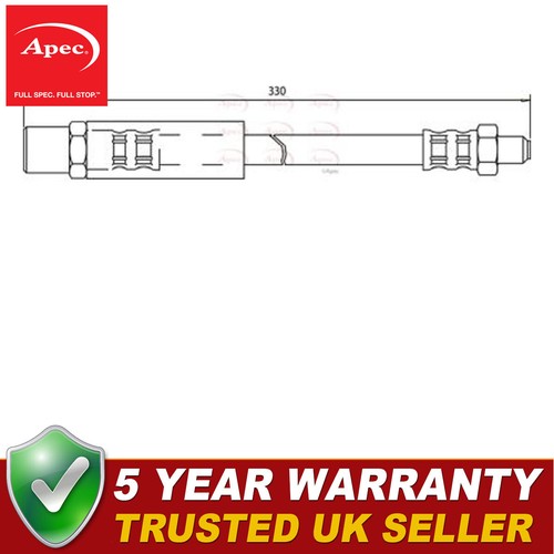 Apec front brake hose fits - front,